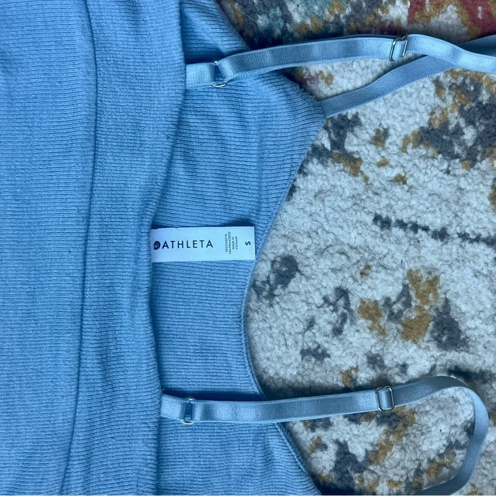Athleta Light Blue Seamless Bralette with Adjustable Straps